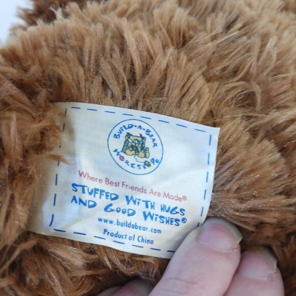 Build A Bear Shaggy Teddy Bear Brown 16" Stuff Animal Plush Vintage Retired - Picture 6 of 7